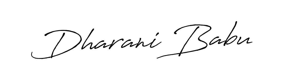Design your own signature with our free online signature maker. With this signature software, you can create a handwritten (Antro_Vectra_Bolder) signature for name Dharani Babu. Dharani Babu signature style 7 images and pictures png