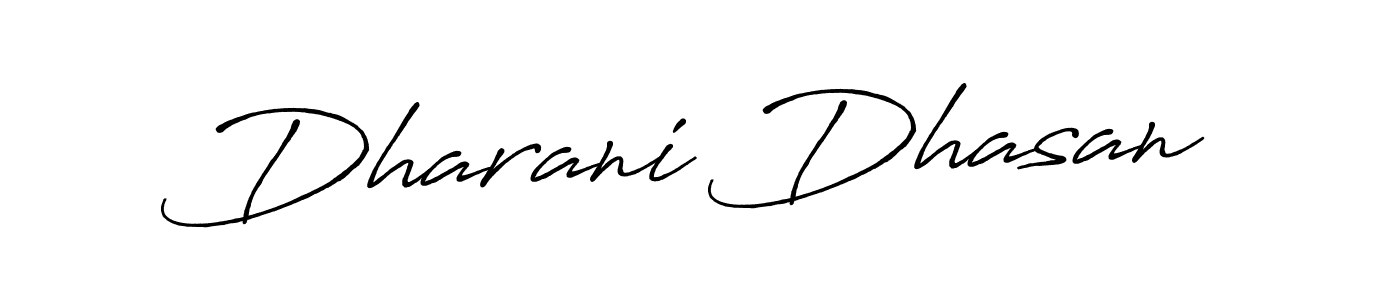 How to make Dharani Dhasan name signature. Use Antro_Vectra_Bolder style for creating short signs online. This is the latest handwritten sign. Dharani Dhasan signature style 7 images and pictures png