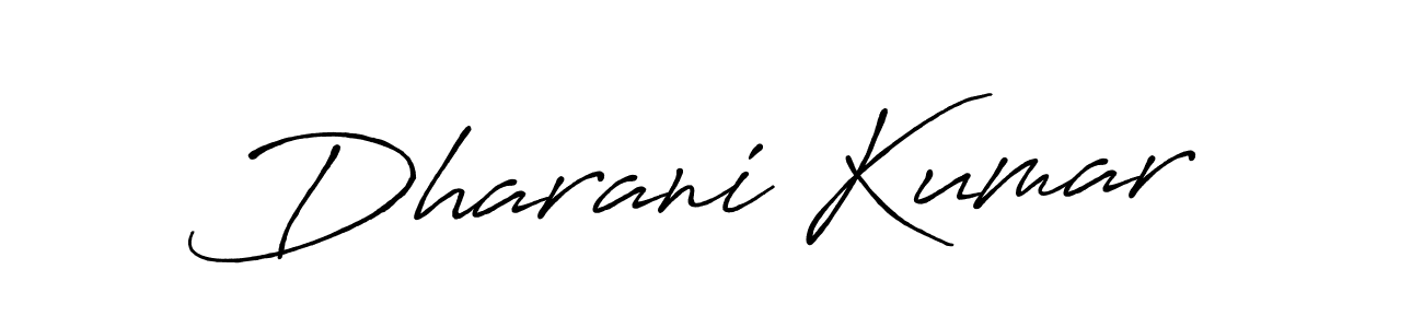 Use a signature maker to create a handwritten signature online. With this signature software, you can design (Antro_Vectra_Bolder) your own signature for name Dharani Kumar. Dharani Kumar signature style 7 images and pictures png