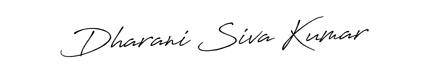 Use a signature maker to create a handwritten signature online. With this signature software, you can design (Antro_Vectra_Bolder) your own signature for name Dharani Siva Kumar. Dharani Siva Kumar signature style 7 images and pictures png