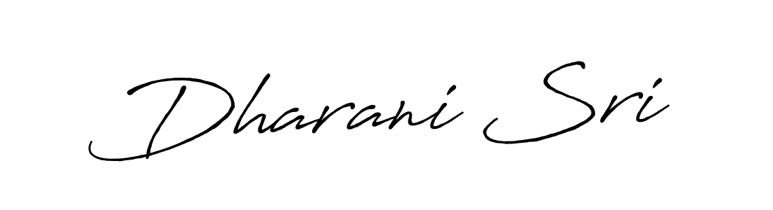 Use a signature maker to create a handwritten signature online. With this signature software, you can design (Antro_Vectra_Bolder) your own signature for name Dharani Sri. Dharani Sri signature style 7 images and pictures png