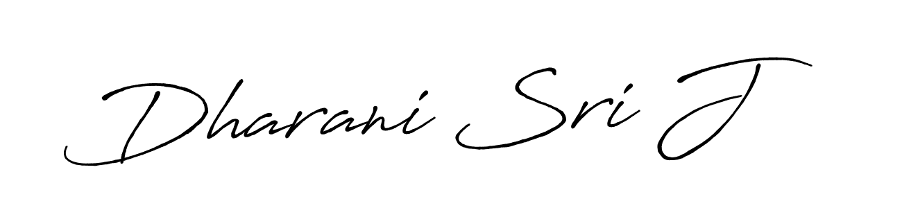 Design your own signature with our free online signature maker. With this signature software, you can create a handwritten (Antro_Vectra_Bolder) signature for name Dharani Sri J. Dharani Sri J signature style 7 images and pictures png