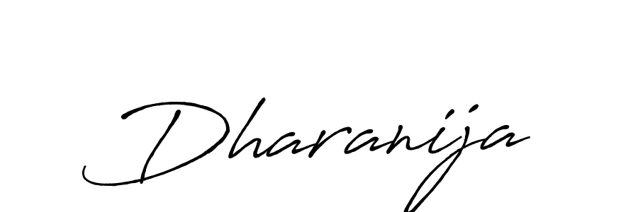 Design your own signature with our free online signature maker. With this signature software, you can create a handwritten (Antro_Vectra_Bolder) signature for name Dharanija. Dharanija signature style 7 images and pictures png