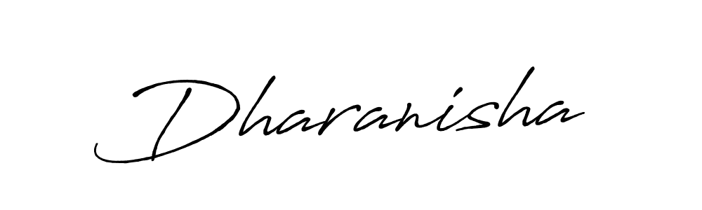 Create a beautiful signature design for name Dharanisha. With this signature (Antro_Vectra_Bolder) fonts, you can make a handwritten signature for free. Dharanisha signature style 7 images and pictures png