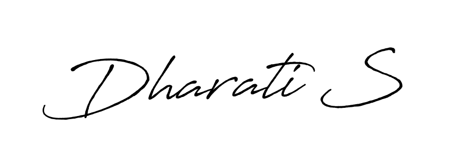 if you are searching for the best signature style for your name Dharati S. so please give up your signature search. here we have designed multiple signature styles  using Antro_Vectra_Bolder. Dharati S signature style 7 images and pictures png