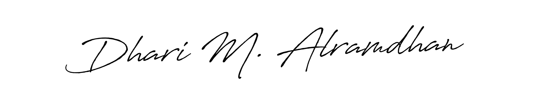 Make a beautiful signature design for name Dhari M. Alramdhan. Use this online signature maker to create a handwritten signature for free. Dhari M. Alramdhan signature style 7 images and pictures png