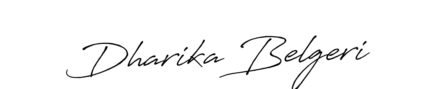 Design your own signature with our free online signature maker. With this signature software, you can create a handwritten (Antro_Vectra_Bolder) signature for name Dharika Belgeri. Dharika Belgeri signature style 7 images and pictures png