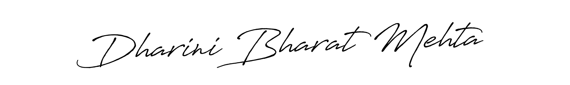 Dharini Bharat Mehta stylish signature style. Best Handwritten Sign (Antro_Vectra_Bolder) for my name. Handwritten Signature Collection Ideas for my name Dharini Bharat Mehta. Dharini Bharat Mehta signature style 7 images and pictures png