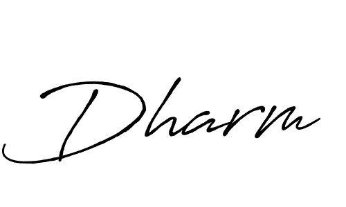 Dharm stylish signature style. Best Handwritten Sign (Antro_Vectra_Bolder) for my name. Handwritten Signature Collection Ideas for my name Dharm. Dharm signature style 7 images and pictures png