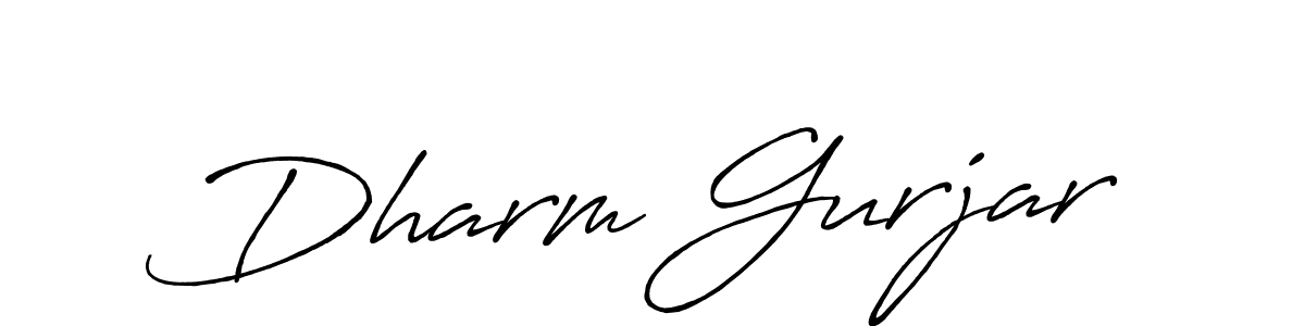 Use a signature maker to create a handwritten signature online. With this signature software, you can design (Antro_Vectra_Bolder) your own signature for name Dharm Gurjar. Dharm Gurjar signature style 7 images and pictures png