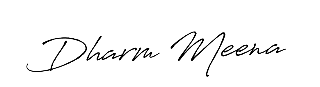 Antro_Vectra_Bolder is a professional signature style that is perfect for those who want to add a touch of class to their signature. It is also a great choice for those who want to make their signature more unique. Get Dharm Meena name to fancy signature for free. Dharm Meena signature style 7 images and pictures png
