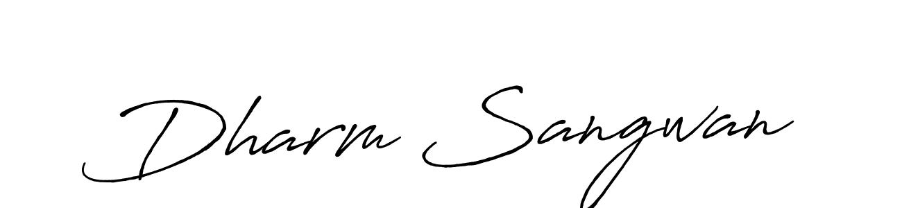 How to make Dharm Sangwan signature? Antro_Vectra_Bolder is a professional autograph style. Create handwritten signature for Dharm Sangwan name. Dharm Sangwan signature style 7 images and pictures png