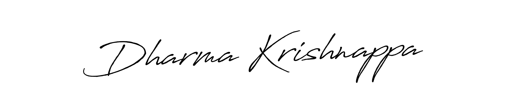 Design your own signature with our free online signature maker. With this signature software, you can create a handwritten (Antro_Vectra_Bolder) signature for name Dharma Krishnappa. Dharma Krishnappa signature style 7 images and pictures png