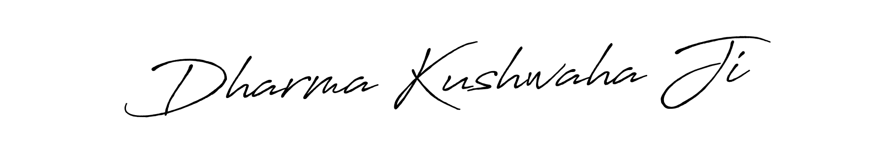 Antro_Vectra_Bolder is a professional signature style that is perfect for those who want to add a touch of class to their signature. It is also a great choice for those who want to make their signature more unique. Get Dharma Kushwaha Ji name to fancy signature for free. Dharma Kushwaha Ji signature style 7 images and pictures png