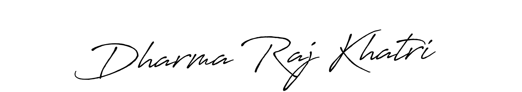 Make a beautiful signature design for name Dharma Raj Khatri. With this signature (Antro_Vectra_Bolder) style, you can create a handwritten signature for free. Dharma Raj Khatri signature style 7 images and pictures png