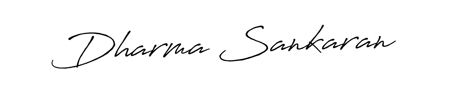 Use a signature maker to create a handwritten signature online. With this signature software, you can design (Antro_Vectra_Bolder) your own signature for name Dharma Sankaran. Dharma Sankaran signature style 7 images and pictures png