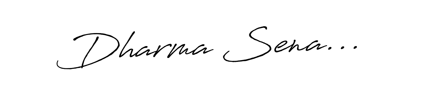 How to make Dharma Sena... name signature. Use Antro_Vectra_Bolder style for creating short signs online. This is the latest handwritten sign. Dharma Sena... signature style 7 images and pictures png