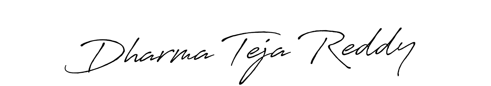 How to make Dharma Teja Reddy signature? Antro_Vectra_Bolder is a professional autograph style. Create handwritten signature for Dharma Teja Reddy name. Dharma Teja Reddy signature style 7 images and pictures png