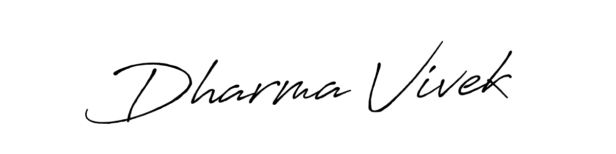 Design your own signature with our free online signature maker. With this signature software, you can create a handwritten (Antro_Vectra_Bolder) signature for name Dharma Vivek. Dharma Vivek signature style 7 images and pictures png