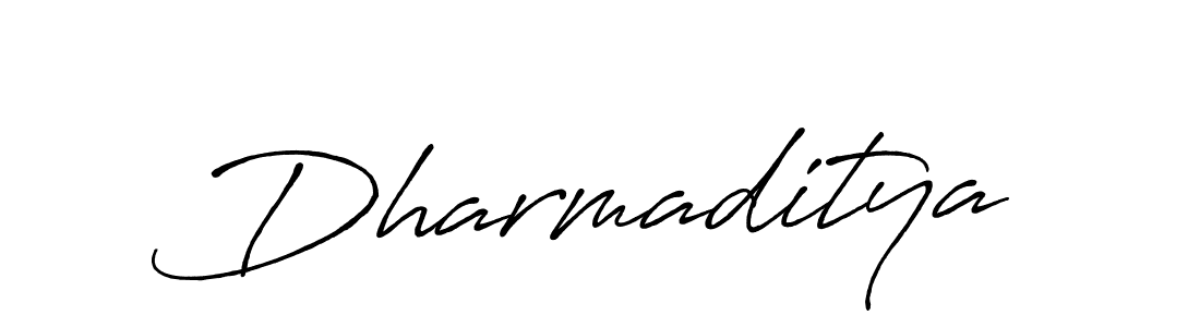 Create a beautiful signature design for name Dharmaditya. With this signature (Antro_Vectra_Bolder) fonts, you can make a handwritten signature for free. Dharmaditya signature style 7 images and pictures png