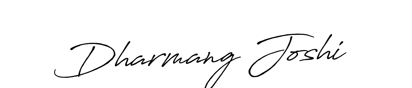 It looks lik you need a new signature style for name Dharmang Joshi. Design unique handwritten (Antro_Vectra_Bolder) signature with our free signature maker in just a few clicks. Dharmang Joshi signature style 7 images and pictures png