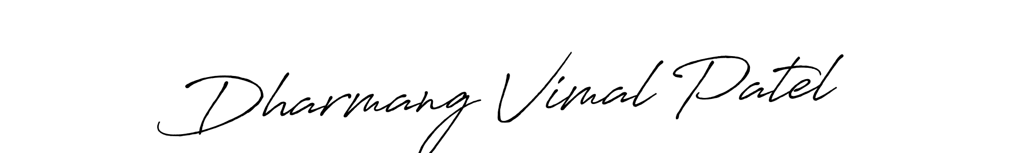 It looks lik you need a new signature style for name Dharmang Vimal Patel. Design unique handwritten (Antro_Vectra_Bolder) signature with our free signature maker in just a few clicks. Dharmang Vimal Patel signature style 7 images and pictures png