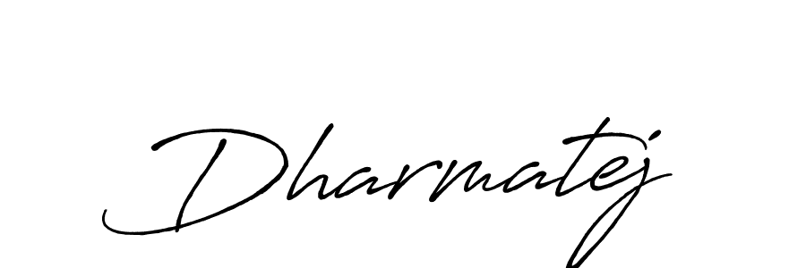 Use a signature maker to create a handwritten signature online. With this signature software, you can design (Antro_Vectra_Bolder) your own signature for name Dharmatej. Dharmatej signature style 7 images and pictures png