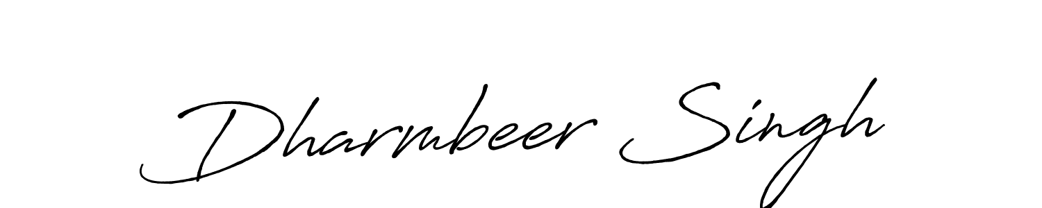Design your own signature with our free online signature maker. With this signature software, you can create a handwritten (Antro_Vectra_Bolder) signature for name Dharmbeer Singh. Dharmbeer Singh signature style 7 images and pictures png
