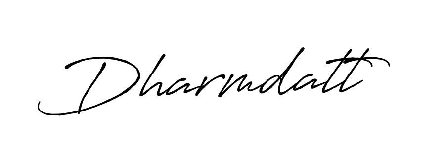 How to make Dharmdatt name signature. Use Antro_Vectra_Bolder style for creating short signs online. This is the latest handwritten sign. Dharmdatt signature style 7 images and pictures png