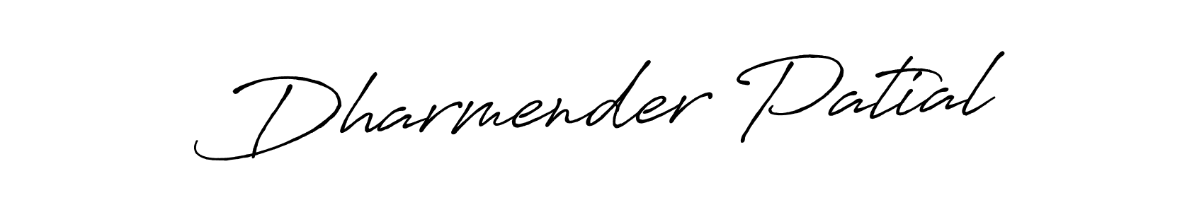 It looks lik you need a new signature style for name Dharmender Patial. Design unique handwritten (Antro_Vectra_Bolder) signature with our free signature maker in just a few clicks. Dharmender Patial signature style 7 images and pictures png