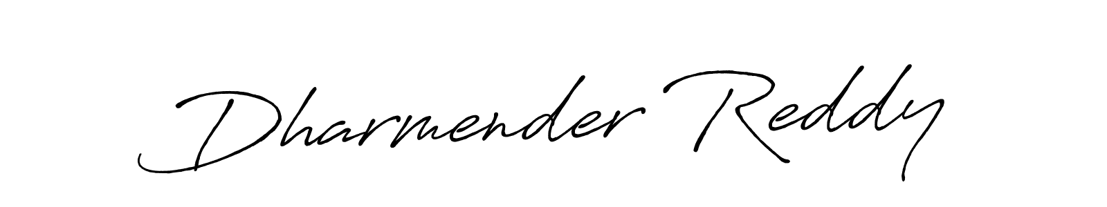 Make a beautiful signature design for name Dharmender Reddy. With this signature (Antro_Vectra_Bolder) style, you can create a handwritten signature for free. Dharmender Reddy signature style 7 images and pictures png