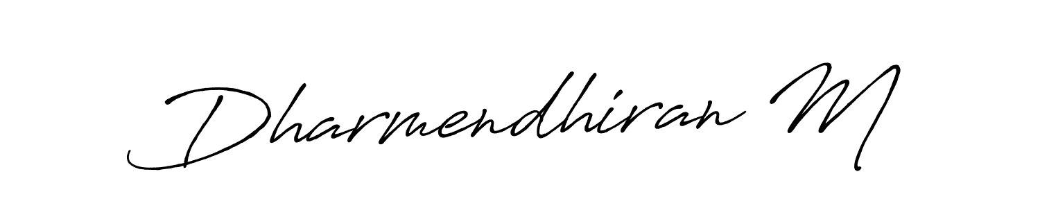 Make a beautiful signature design for name Dharmendhiran M. Use this online signature maker to create a handwritten signature for free. Dharmendhiran M signature style 7 images and pictures png