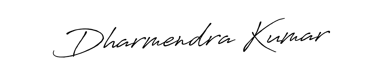 Create a beautiful signature design for name Dharmendra Kumar. With this signature (Antro_Vectra_Bolder) fonts, you can make a handwritten signature for free. Dharmendra Kumar signature style 7 images and pictures png