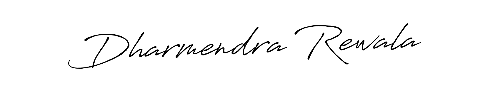 How to make Dharmendra Rewala name signature. Use Antro_Vectra_Bolder style for creating short signs online. This is the latest handwritten sign. Dharmendra Rewala signature style 7 images and pictures png