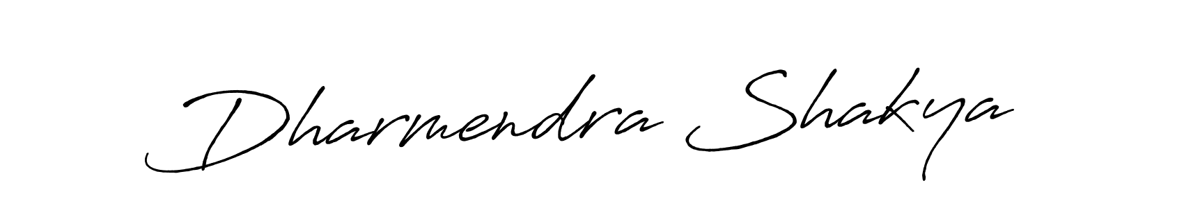 How to make Dharmendra Shakya name signature. Use Antro_Vectra_Bolder style for creating short signs online. This is the latest handwritten sign. Dharmendra Shakya signature style 7 images and pictures png