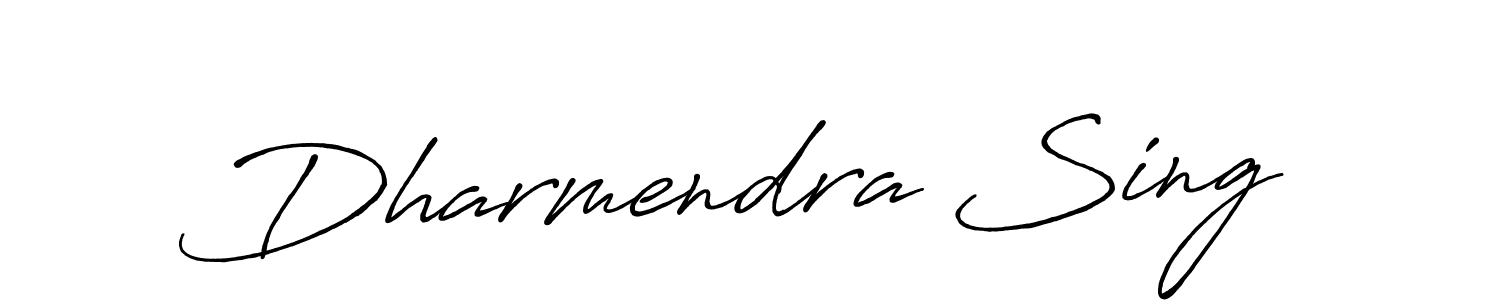 Design your own signature with our free online signature maker. With this signature software, you can create a handwritten (Antro_Vectra_Bolder) signature for name Dharmendra Sing. Dharmendra Sing signature style 7 images and pictures png