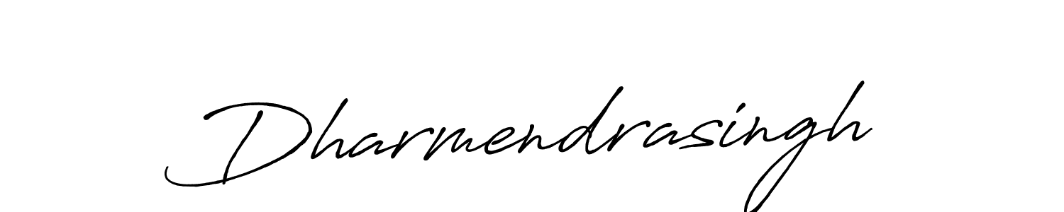 Make a beautiful signature design for name Dharmendrasingh. With this signature (Antro_Vectra_Bolder) style, you can create a handwritten signature for free. Dharmendrasingh signature style 7 images and pictures png