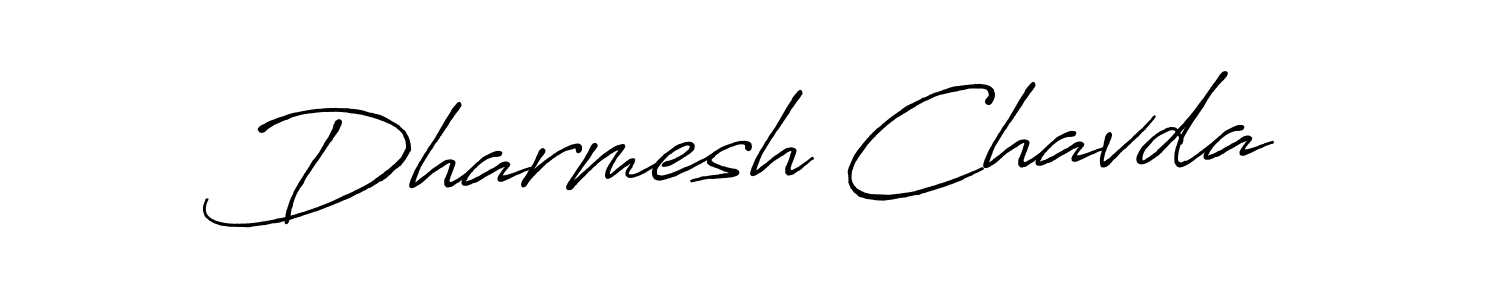 It looks lik you need a new signature style for name Dharmesh Chavda. Design unique handwritten (Antro_Vectra_Bolder) signature with our free signature maker in just a few clicks. Dharmesh Chavda signature style 7 images and pictures png