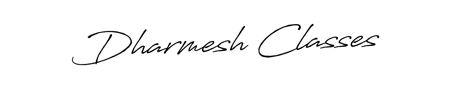 Dharmesh Classes stylish signature style. Best Handwritten Sign (Antro_Vectra_Bolder) for my name. Handwritten Signature Collection Ideas for my name Dharmesh Classes. Dharmesh Classes signature style 7 images and pictures png