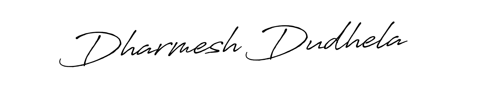 Design your own signature with our free online signature maker. With this signature software, you can create a handwritten (Antro_Vectra_Bolder) signature for name Dharmesh Dudhela. Dharmesh Dudhela signature style 7 images and pictures png