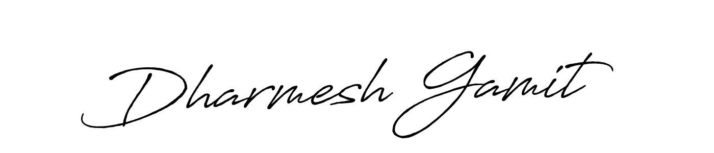 Make a short Dharmesh Gamit signature style. Manage your documents anywhere anytime using Antro_Vectra_Bolder. Create and add eSignatures, submit forms, share and send files easily. Dharmesh Gamit signature style 7 images and pictures png