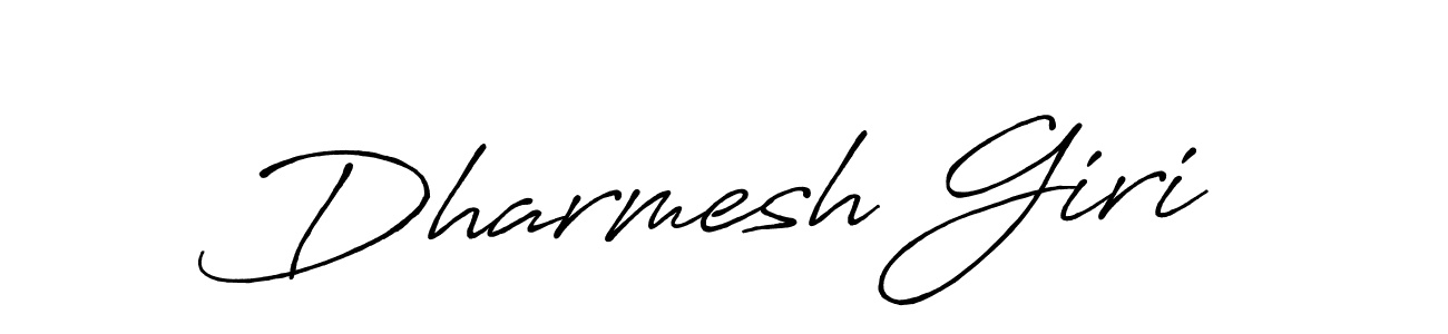 How to make Dharmesh Giri signature? Antro_Vectra_Bolder is a professional autograph style. Create handwritten signature for Dharmesh Giri name. Dharmesh Giri signature style 7 images and pictures png