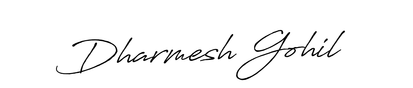 How to Draw Dharmesh Gohil signature style? Antro_Vectra_Bolder is a latest design signature styles for name Dharmesh Gohil. Dharmesh Gohil signature style 7 images and pictures png