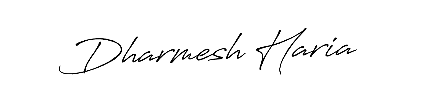 Use a signature maker to create a handwritten signature online. With this signature software, you can design (Antro_Vectra_Bolder) your own signature for name Dharmesh Haria. Dharmesh Haria signature style 7 images and pictures png