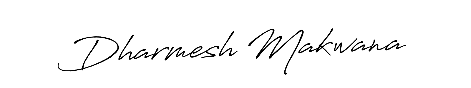 Also we have Dharmesh Makwana name is the best signature style. Create professional handwritten signature collection using Antro_Vectra_Bolder autograph style. Dharmesh Makwana signature style 7 images and pictures png