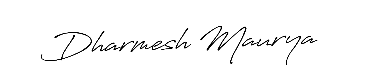 How to make Dharmesh Maurya signature? Antro_Vectra_Bolder is a professional autograph style. Create handwritten signature for Dharmesh Maurya name. Dharmesh Maurya signature style 7 images and pictures png