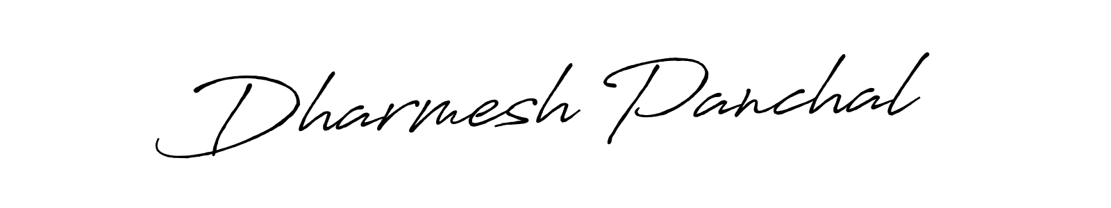 Create a beautiful signature design for name Dharmesh Panchal. With this signature (Antro_Vectra_Bolder) fonts, you can make a handwritten signature for free. Dharmesh Panchal signature style 7 images and pictures png