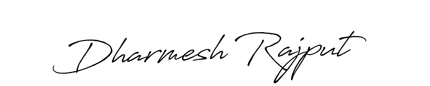 Design your own signature with our free online signature maker. With this signature software, you can create a handwritten (Antro_Vectra_Bolder) signature for name Dharmesh Rajput. Dharmesh Rajput signature style 7 images and pictures png
