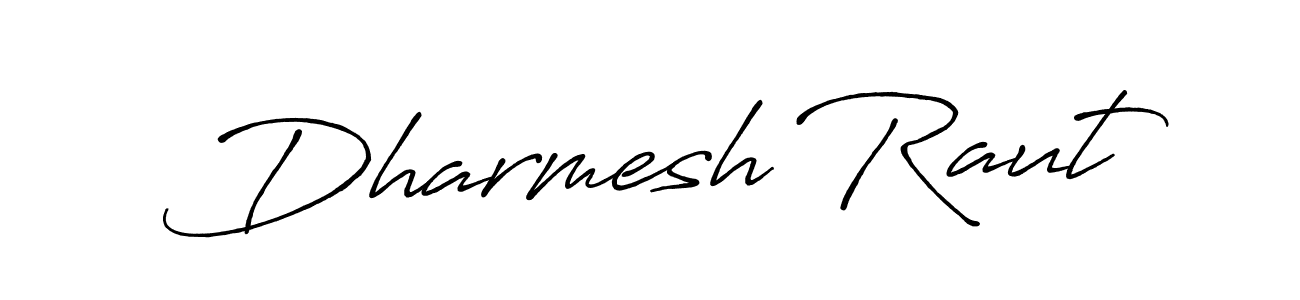 Create a beautiful signature design for name Dharmesh Raut. With this signature (Antro_Vectra_Bolder) fonts, you can make a handwritten signature for free. Dharmesh Raut signature style 7 images and pictures png