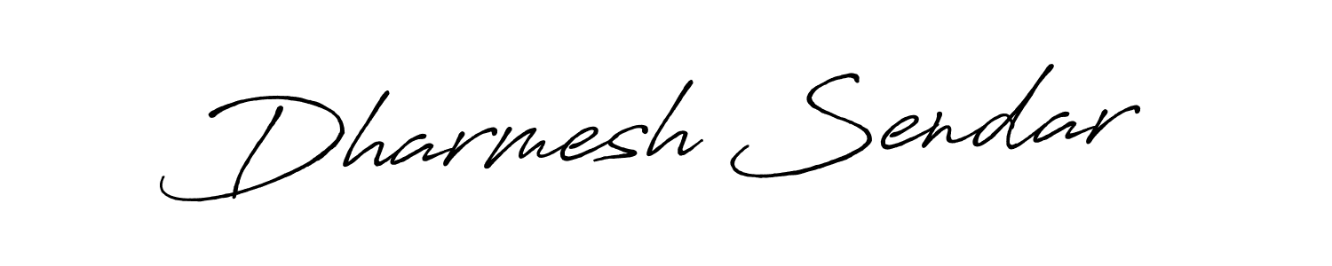 How to make Dharmesh Sendar signature? Antro_Vectra_Bolder is a professional autograph style. Create handwritten signature for Dharmesh Sendar name. Dharmesh Sendar signature style 7 images and pictures png